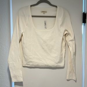 Madewell long sleeve scoop neck
